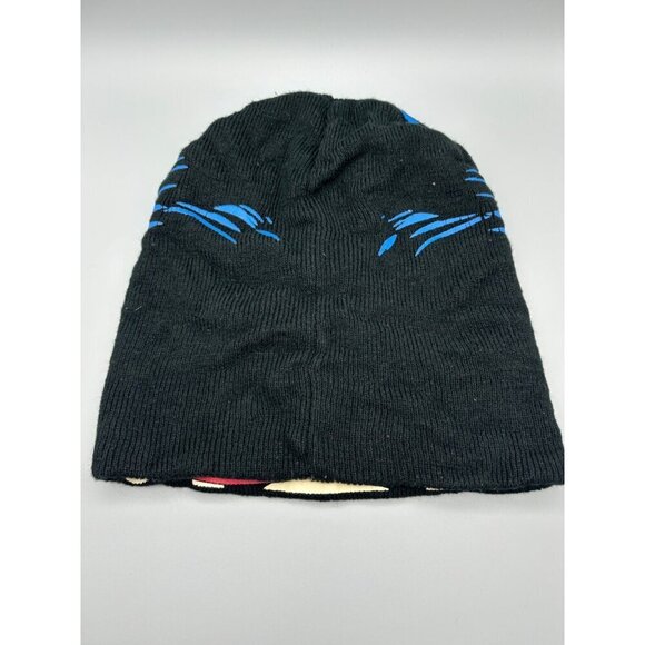 Superman Flip Down Beanie See Through Mesh Face Cover Mask Clark Kent Winter Fun - Picture 6 of 9